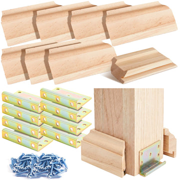 2 Set 3-1/2" Newel Post Mounting Kit, Fastener Installation Kit