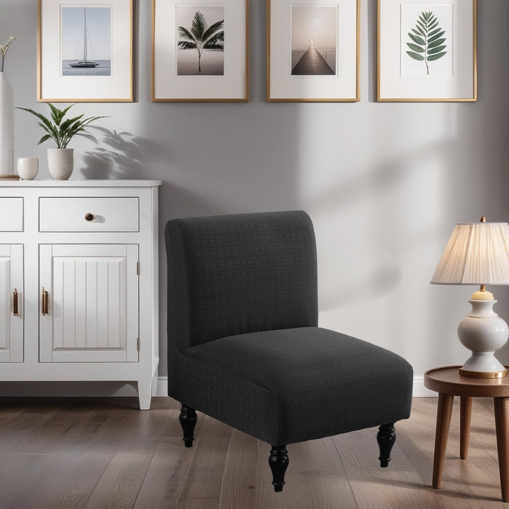 Armless Accent Chairs Covers, Thick Armless Recliner Sofa Cover Stretchable, Removable Armless Chair Slipcover for