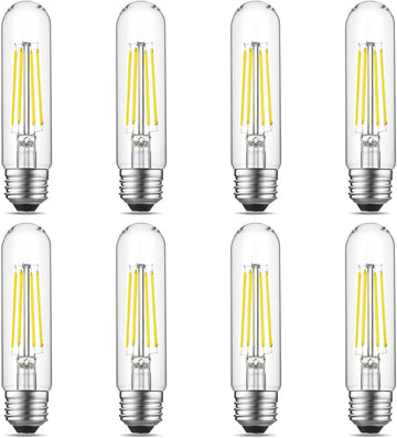 5" T10 Tubular LED Light Bulb, 60W Eq, Dimmable, Daylight 5000K, 8-Pack