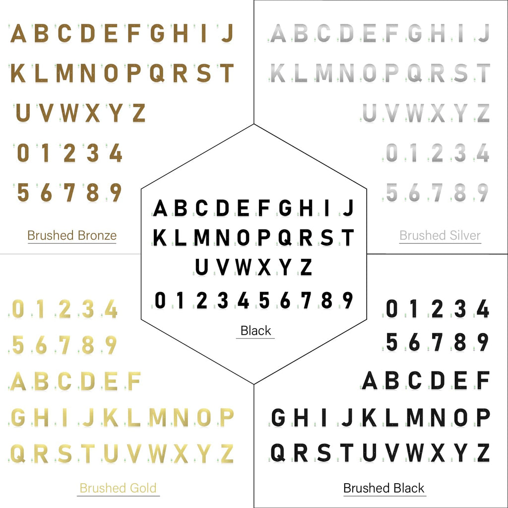 28 Inch Metal Letters, Stainless Steel Floating House Numbers and Address Letters, Modern Metal Letters for Outdoor
