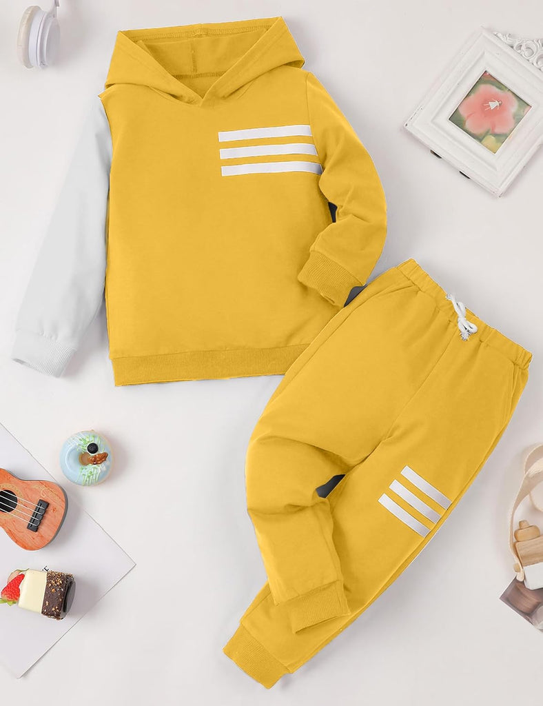 Toddler Boy Clothes Long Sleeve Hoodie Sweatsuits Tops and Pants 2Pcs Boys Fall Winter Outfits Set