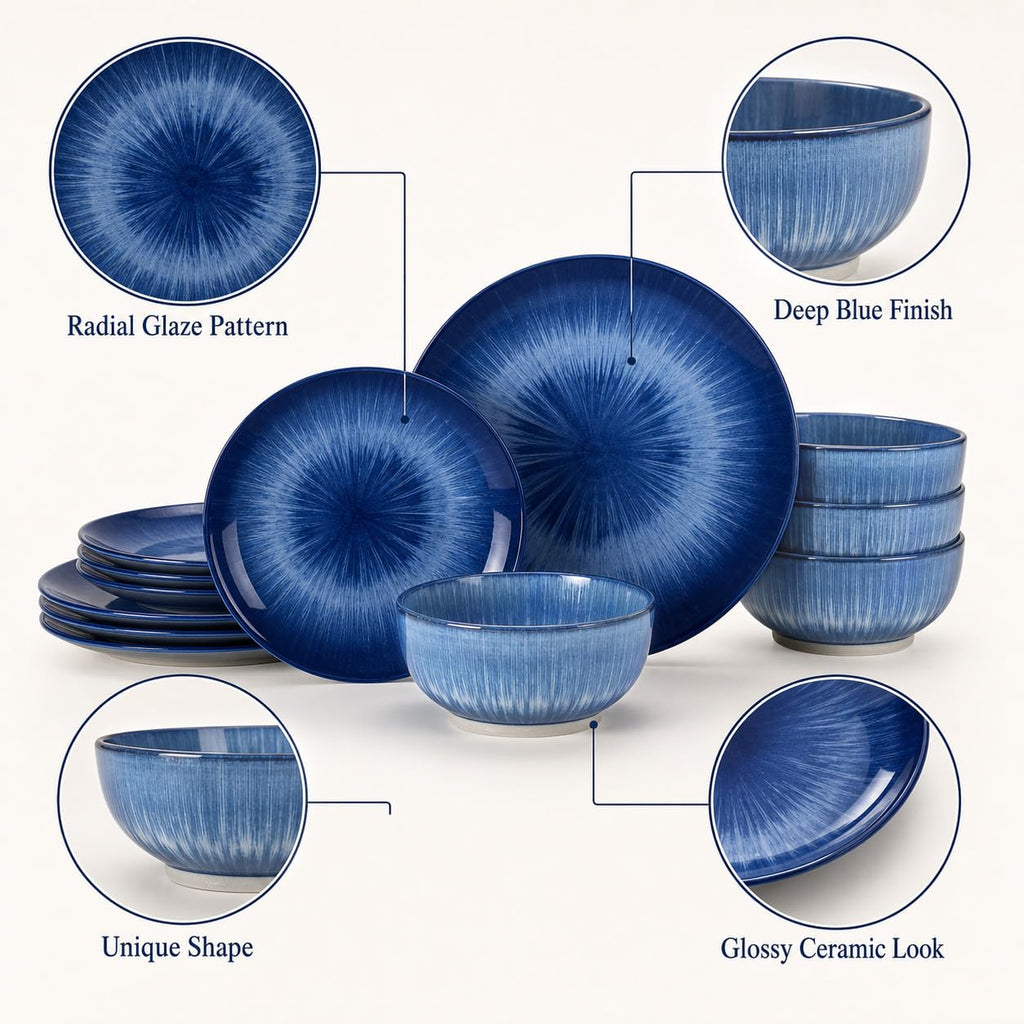 Ceramic Dinnerware Service of 8,24 pcsPlate and Bowls