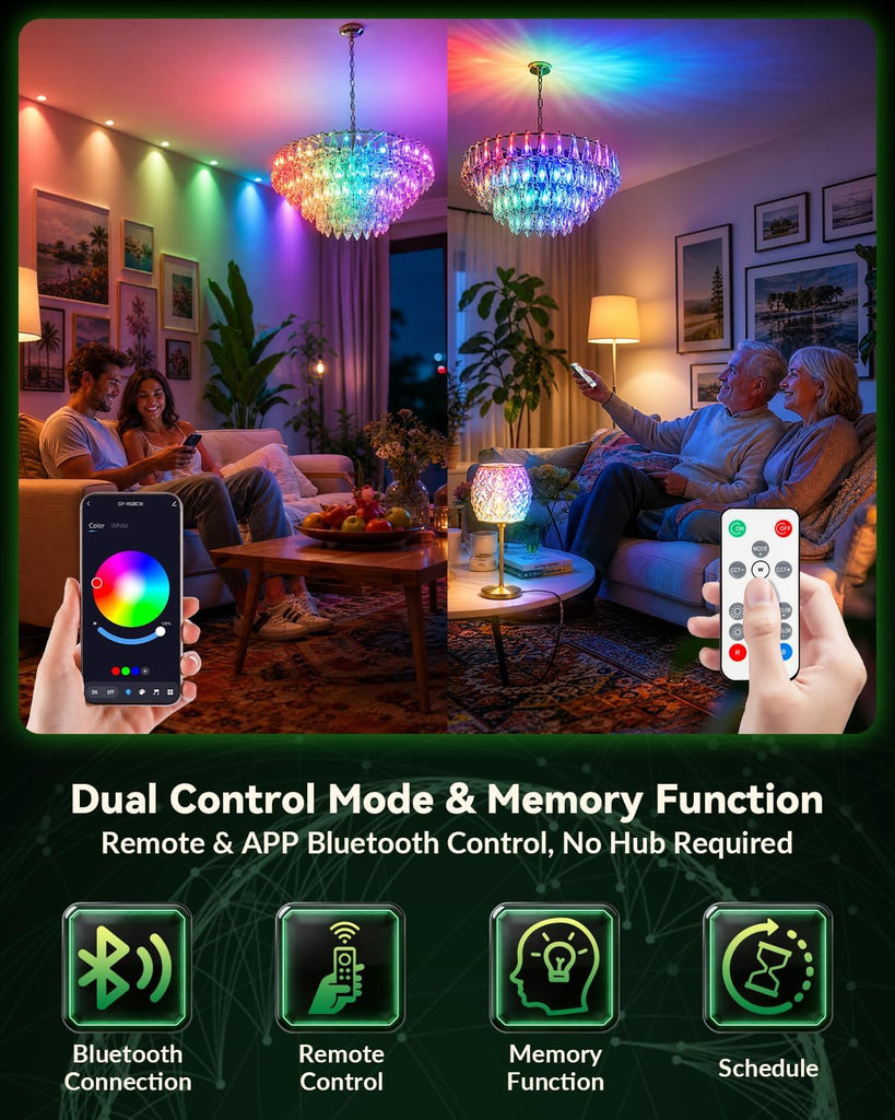 Smart G9 LED Bulb, RGBW Color Changing T4 Bulb Dimmable 2-Pack