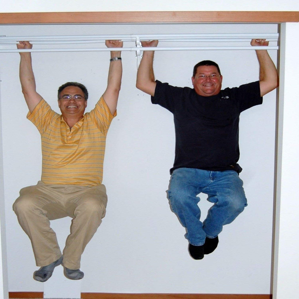 Closet Shelf with Hanging Rod - 28-48" Expandable, White, Closet Shelves - Strong, Holds 200 lbs - DIY, Easy Install