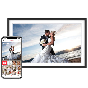 15.6'' Digital Picture Frame with 1920x1080 IPS Touch Screen, 32GB Frameo WiFi Digital Photo Frame, Share