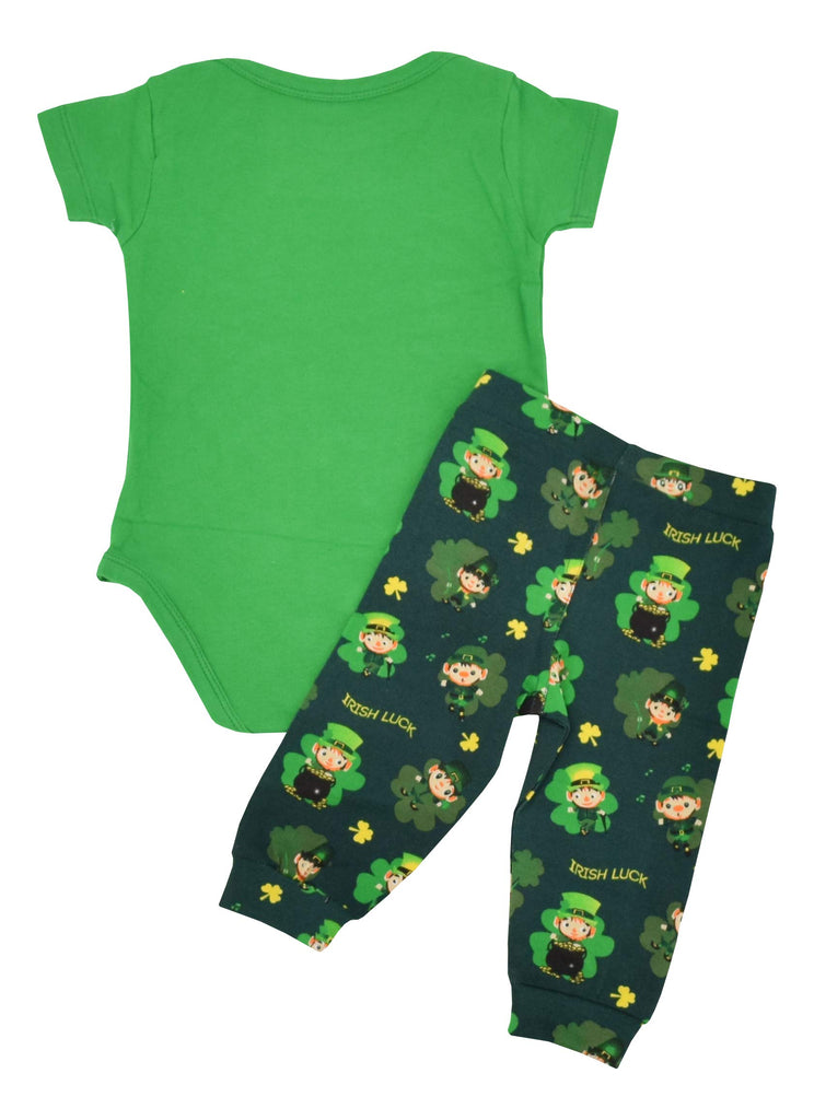 Boys 1st St Patricks Day Moms Lucky Charm Layette Set