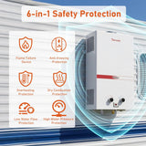 Tankless Propane Water Heater 12L, Portable Instant Gas Hot Water Heater 3.16GPM 81