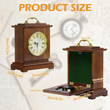 Shinoske Mantel Clock Battery Operated with Hidden Safe,Secret Compartment for Cash,Jewelry,Rings,Watches,Vintage