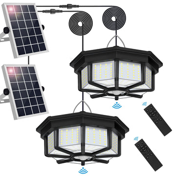 Solar Shed Lights Indoor Outdoor, Solar Powered Motion Sensor Pendant Light Daytime Available, Solar Indoor