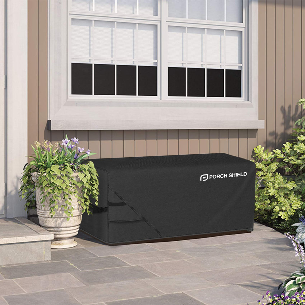 Patio Deck Box Storage Cover 50 x 25 x24 inch, Black