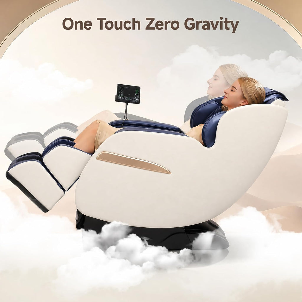 Upgraded 2D SL-Track Massage Chair,Recliner Full Body Zero Gravity with 8 Auto Modes and Upgraded LCD Screen,Added