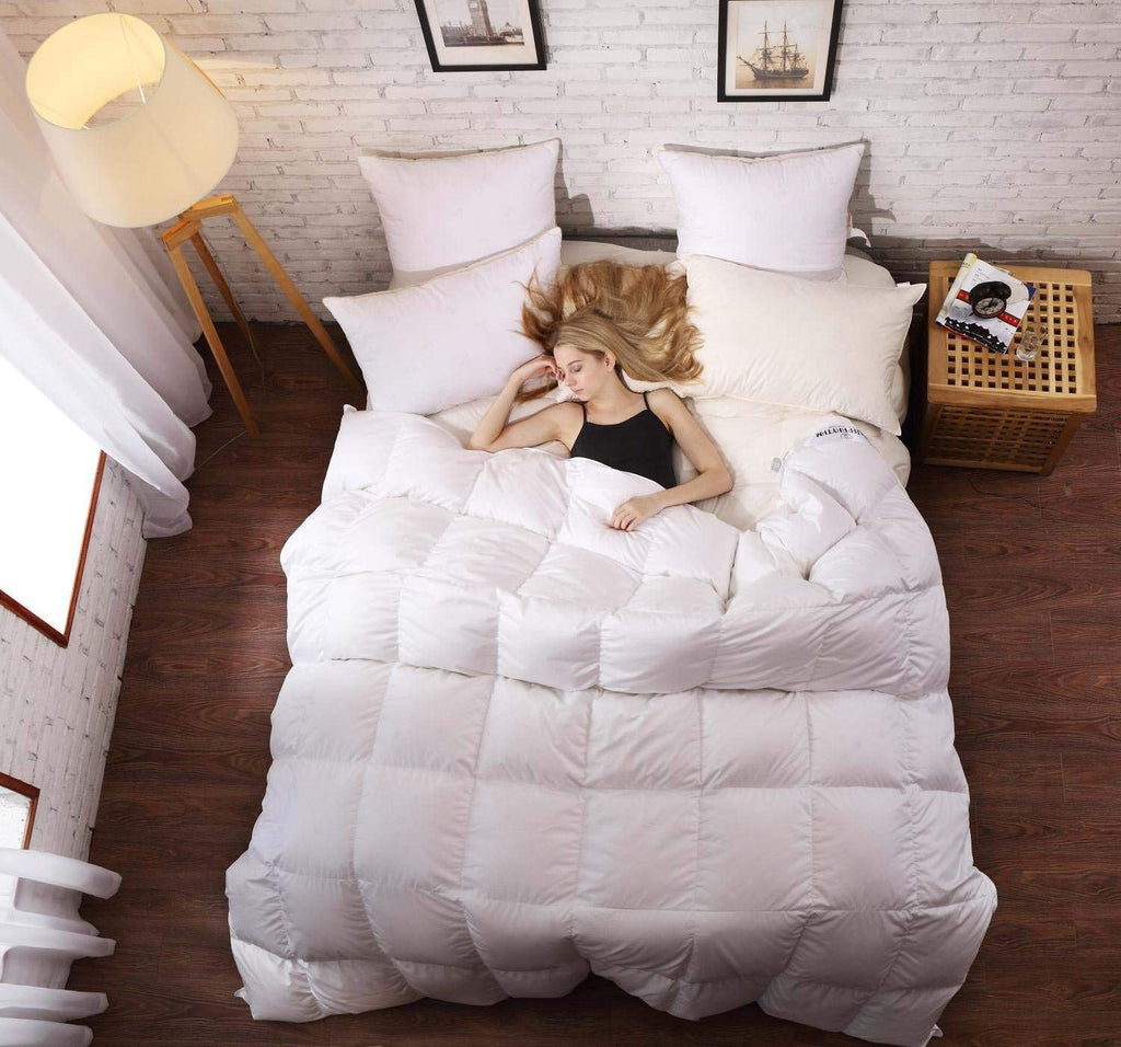 Full Comforter Set Egyptian Cotton White Full Size Comforter Set (Comforter + 2 Pillowcases) Comforter for Full Size