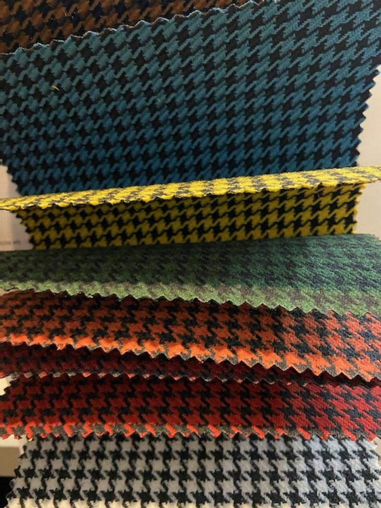 54" Houndstooth Auto Upholstery Headliner headboard car Panel Fashion Fabric Automotive Sold BY the Yard (Teal)