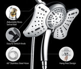 2.5GPM Shower Head with Handheld Spray Combo: 2 in 1 Rainfall Shower Heads high pressure & Handheld Shower Head