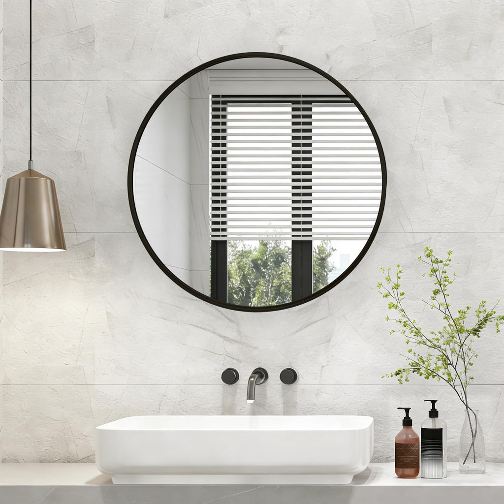 30 Inch Round Wall Mirror, Bathroom Mirrors for Over Sink