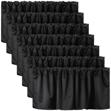 6 Pcs Blackout Valances for Windows Curtains Blackout Fabric