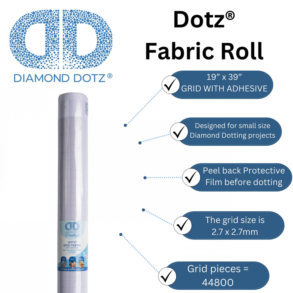 Adhesive Fabric Roll 12x39 Diamond Painting Blank Canvas
