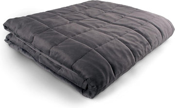 Weighted Blanket - 60" X 80" - 12-lbs - No Cover Required - Fits Queen/King Size Bed - for 90-120-lb Adult - Silky