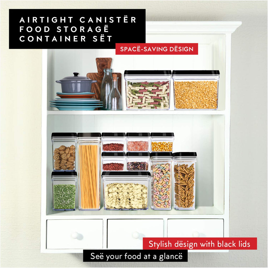 Pasta Storage Containers for Pantry Airtight - 2 Pc Spaghetti Container Storage - Ideal for Spaghetti & Noodles