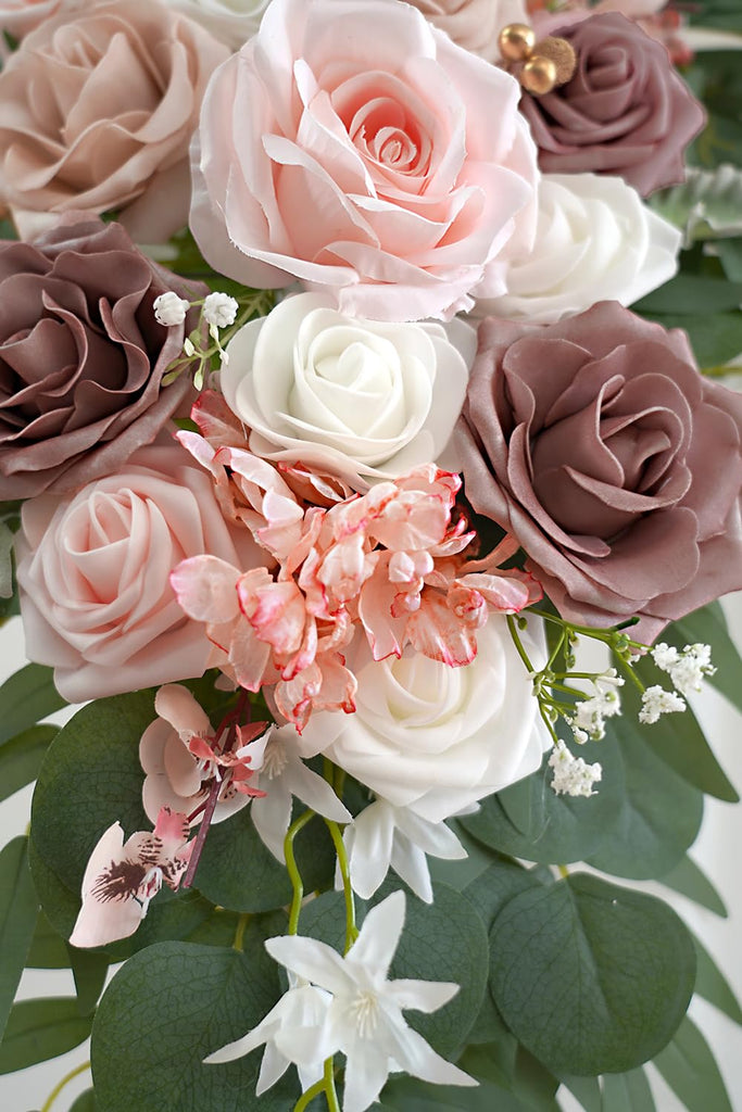 Dusty Rose Artificial Wedding Arch Flowers Kit (Pack of 3)