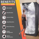 Somavapor Portable Sauna Box Steam Room: Home Sauna Tent Kit for Personal Full Body Use Detox and Relaxation