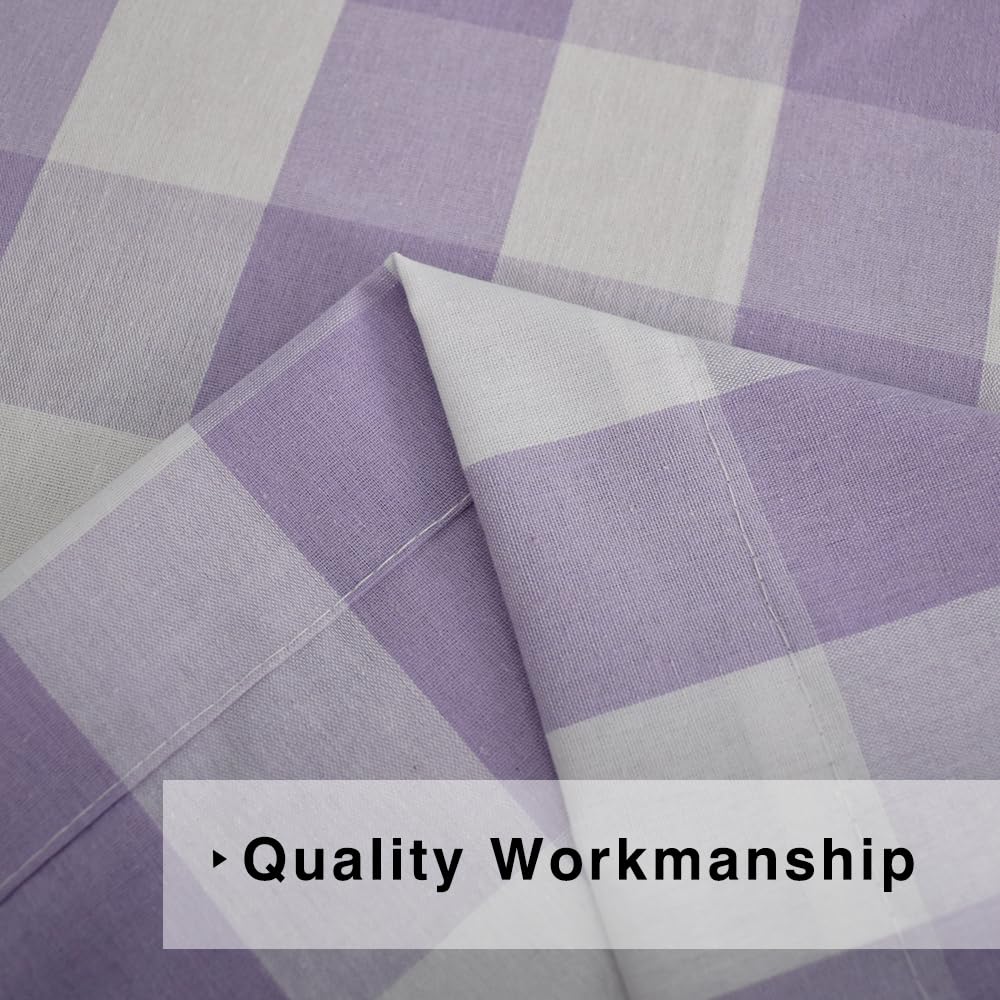 Curtains for Windows Buffalo Check Drapes Plaid Gingham Pattern Rod Pocket Cotton Curtain Panels 92 inch Length