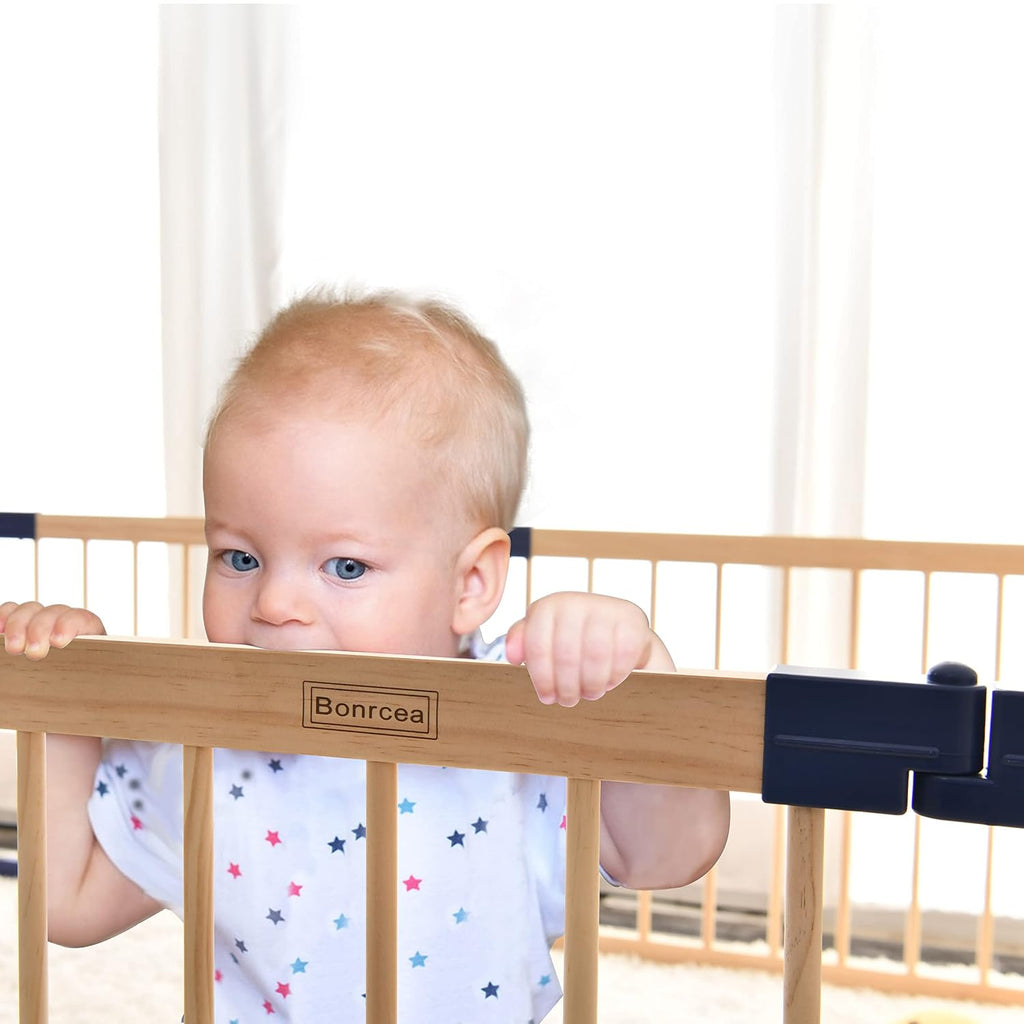 Wooden Playpen,CPC Certified,New Zealand Pine Wood,59.05x70.86Inches | Large Area,free hands,Versatile Size Options