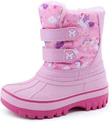 Toddler Girl Snow Boots Waterproof Warm Winter Boots for Girls