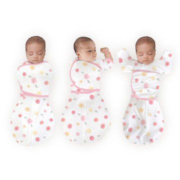Way Omni Swaddle Sack, Watercolor Little Roses, 6-14 lbs