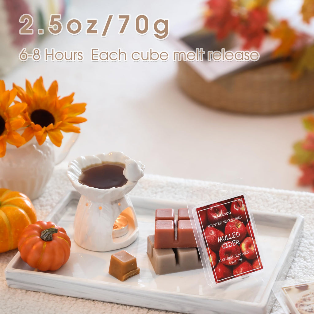 Fall Scented Wax Melts, Soy Wax Cubes for Wax Warmer