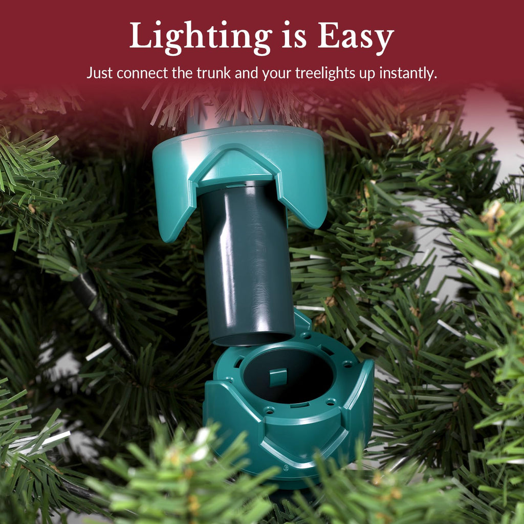 7.5ft Prelit Artificial Christmas Tree with Color Changing Lights