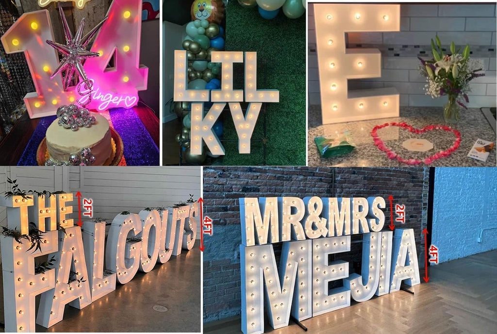 2FT Marquee Letters, Large Light Up Letter Z for Birthday Party Decor