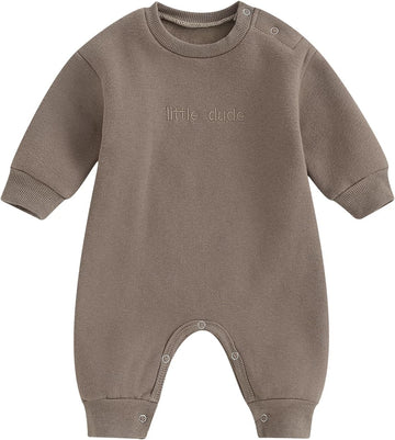 Baby Boy Fall Outfit Romper Jumpsuit Warm Infant Clothes