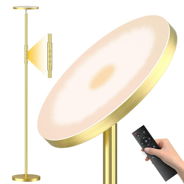 Floor Lamp, 36W Standing LED Lamp with Remote & Touch Control, Modern Torchiere Floor Lamp with