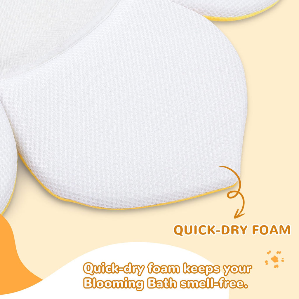 Flower Baby Bath Pad for Infant Bathtub Sink, Non-Slip