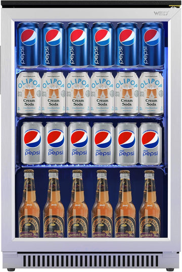 20 Inch Built in Beverage Fridge with Glass Door