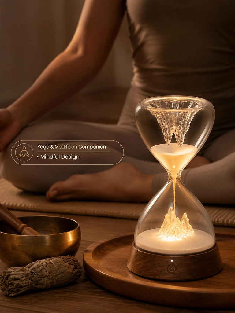 Hourglass Bedside Lamp, Ambient Decor Light