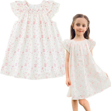 Toddler Girl Summer Dress, Embroidery Sundress