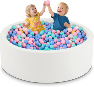 47.2" x 15.7" Foam Ball Pit for Toddlers, Baby Round Balls Pool for Babies 1-3, Kids Play Ball Pits for Boys