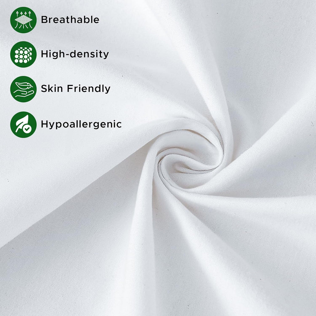 20 x 20 Pillow Inserts - Premium Soft and Fluffy 20 Inch Large Sofa Decorative White Square Throw Pillow - Set of 4