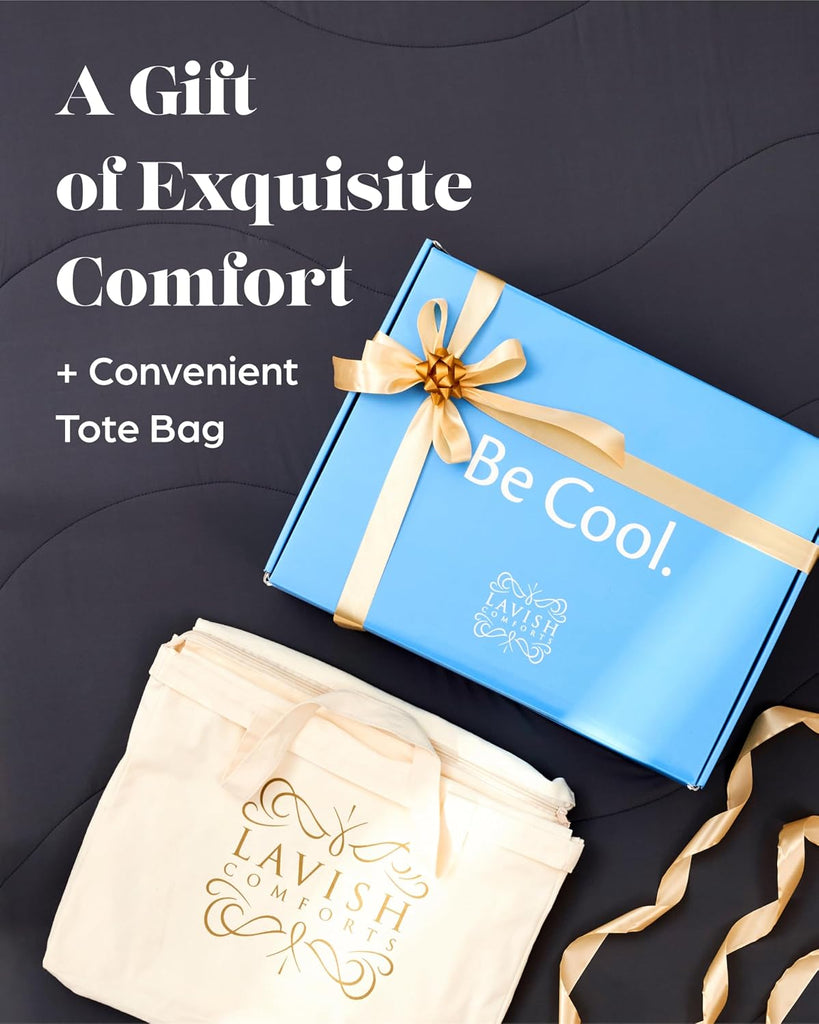 Cooling Comforter King/California King Size 106x96, Cooling Blanket for Hot Sleepers & Night Sweats, Breathable