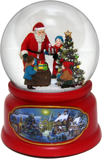 Santa w/ Kids Snow Globe