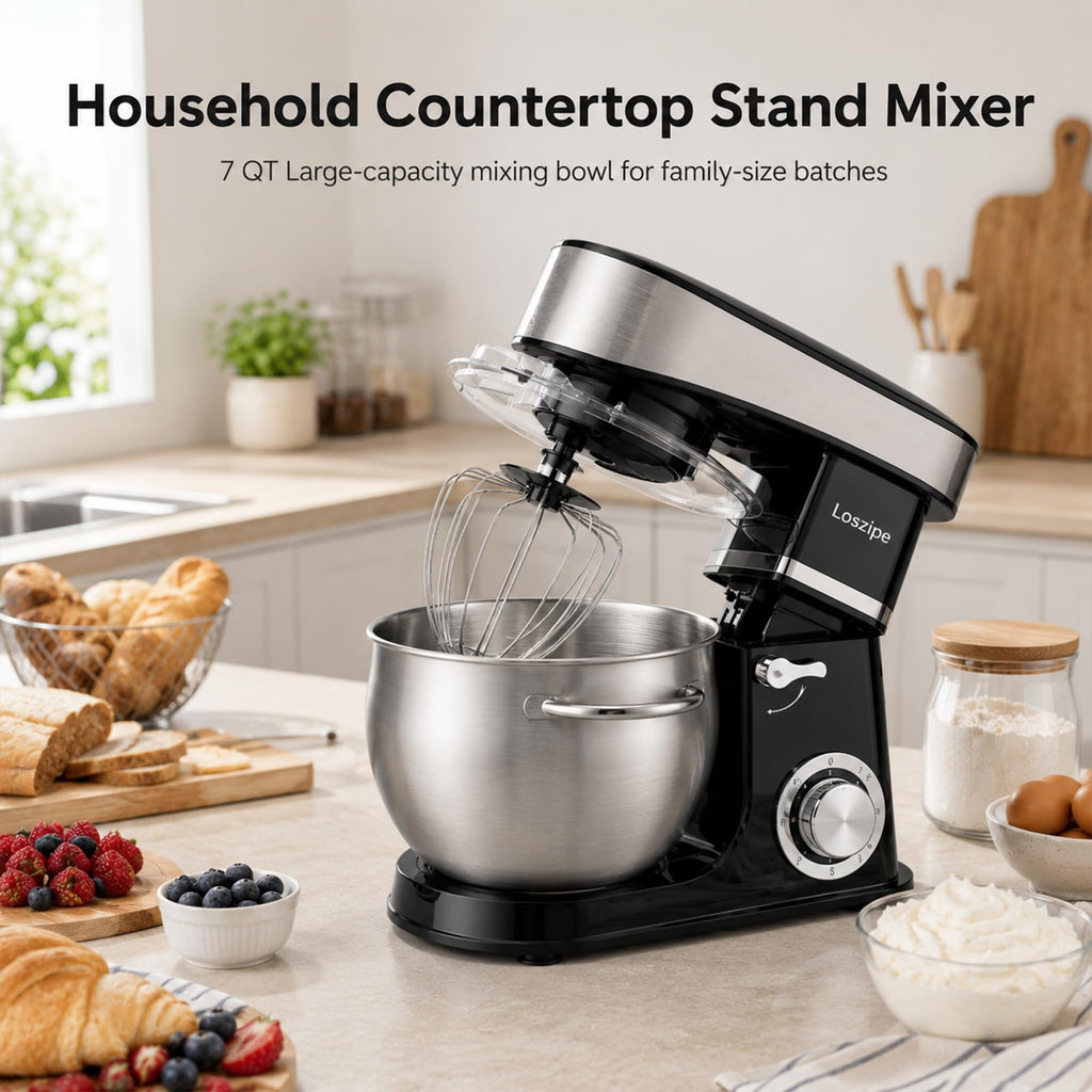 Household Stand Mixer, 7QT Kitchen Electric Mixer Baking