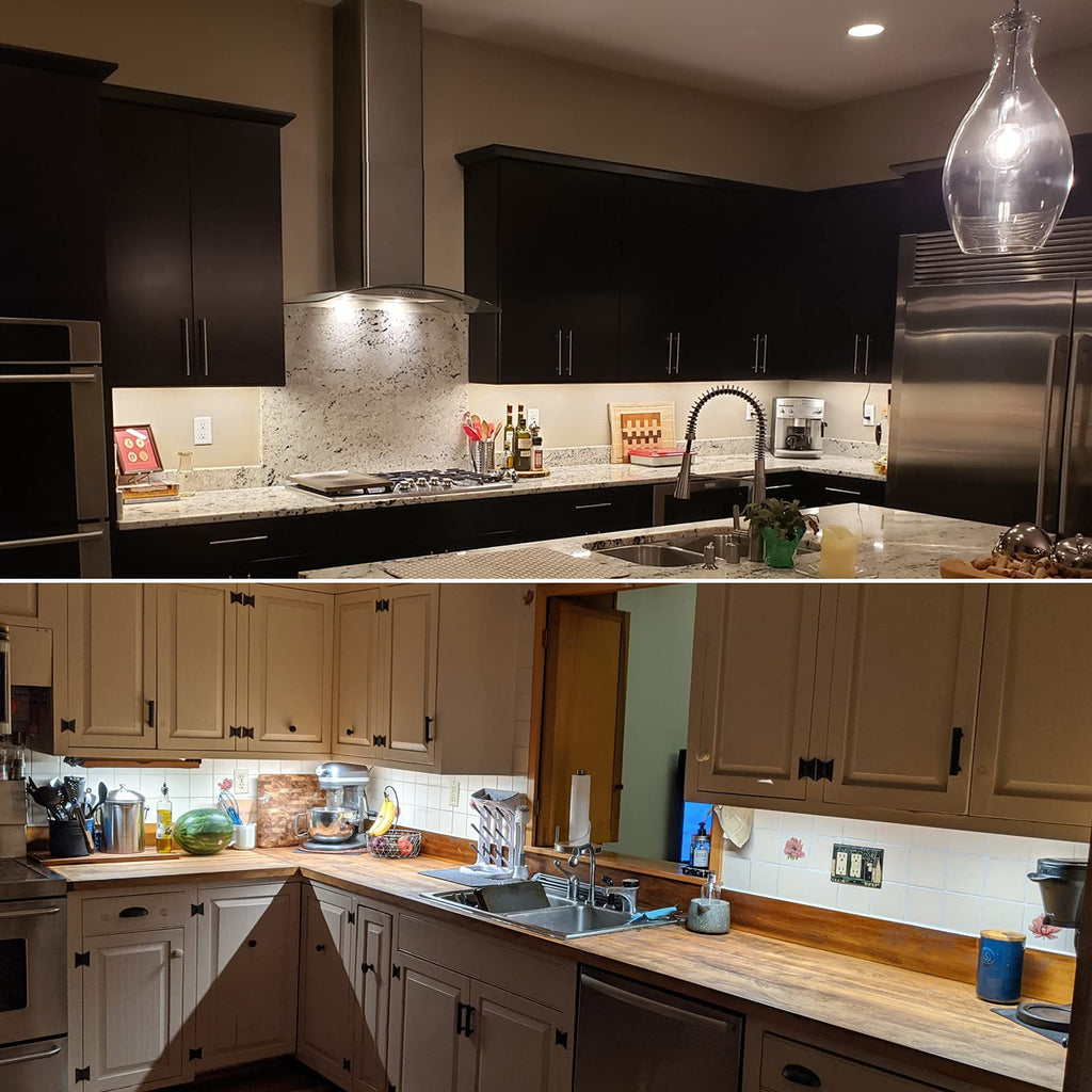 Kitchen Under Cabinet LED Lighting Kit Plug-in, Super Bright, 6 PCS 12 Inches Light Bars, Daylight White, 31W 2000