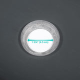 Aquaterior Tempered Glass Bathroom Vessel Sink Oval Vanity Above Counter Top Mount Basin Clear Grey Industrial Modern