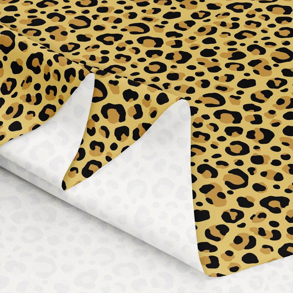Yellow Leopard Print Fabric by The Yard Wild Animal Skin Soft Polyester Fabrics for Chairs Sofa Retro Aesthetic Craft