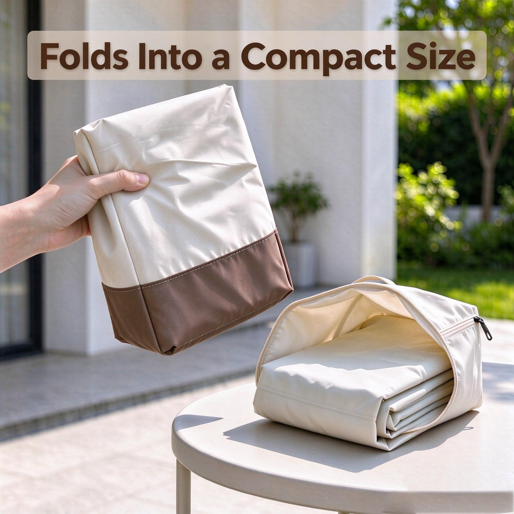 Outdoor 2 Pack Medium 38 x 35 x 33 Inch, Heavy Duty Waterproof Deep Seat Lounge Slipcovers, Windproof UV Resistant