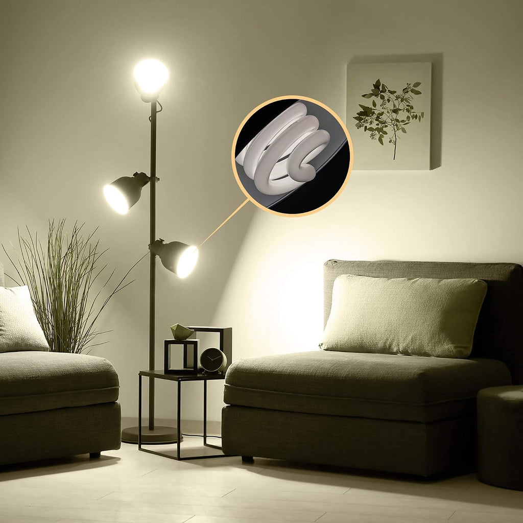 T3 UL-Listed GU24 CFL Light Bulbs, 2700K Compact Flourescent Bulbs