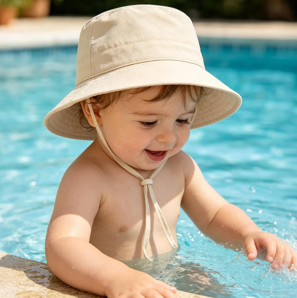 Baby Sun Hat UPF 50+ Toddler Bucket Summer Kids Beach Hats for Boys Girls
