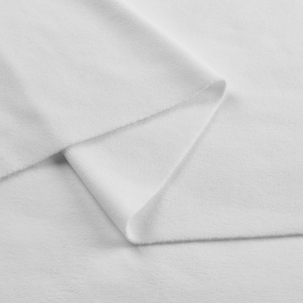 Polar Fleece Fabric, 60 inches Wide (White, 2 Yards)